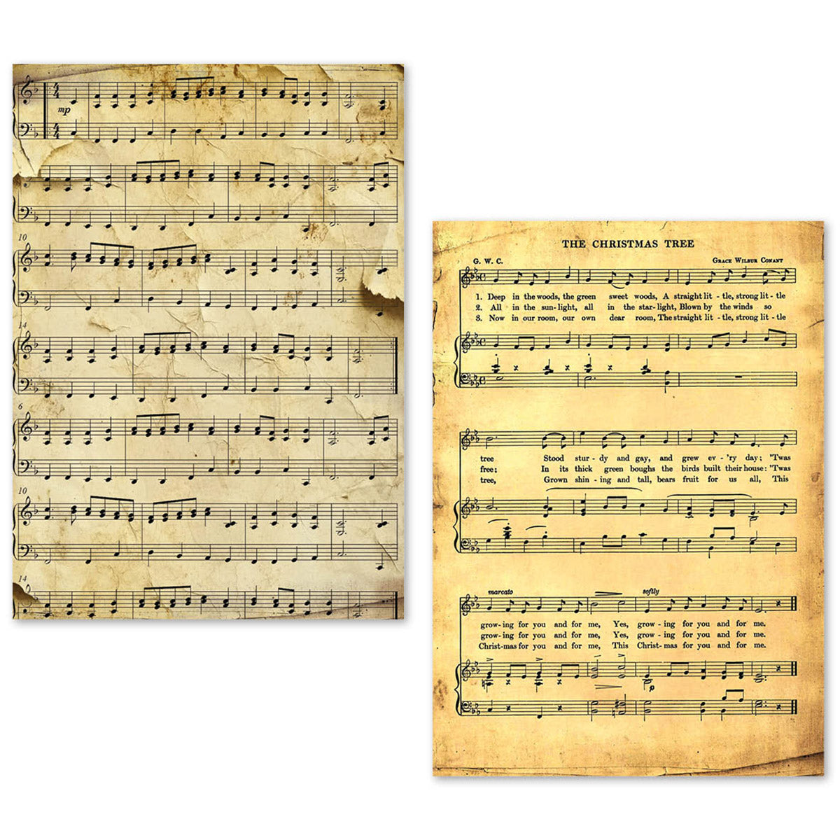 Ciao Bella LuMania MUSIC SHEET A5 Tissue Paper Set - 24 Sheets #ME002