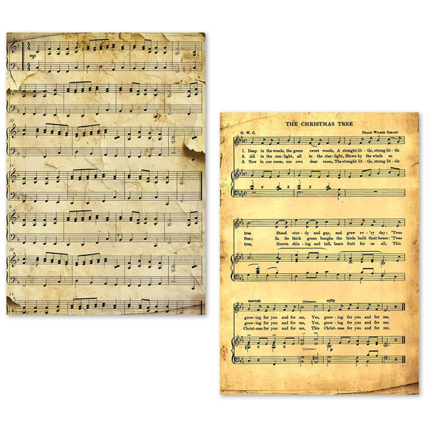 Ciao Bella LuMania MUSIC SHEET A5 Tissue Paper Set - 24 Sheets #ME002
