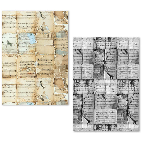 Ciao Bella LuMania MUSIC SHEET A5 Tissue Paper Set - 24 Sheets #ME002