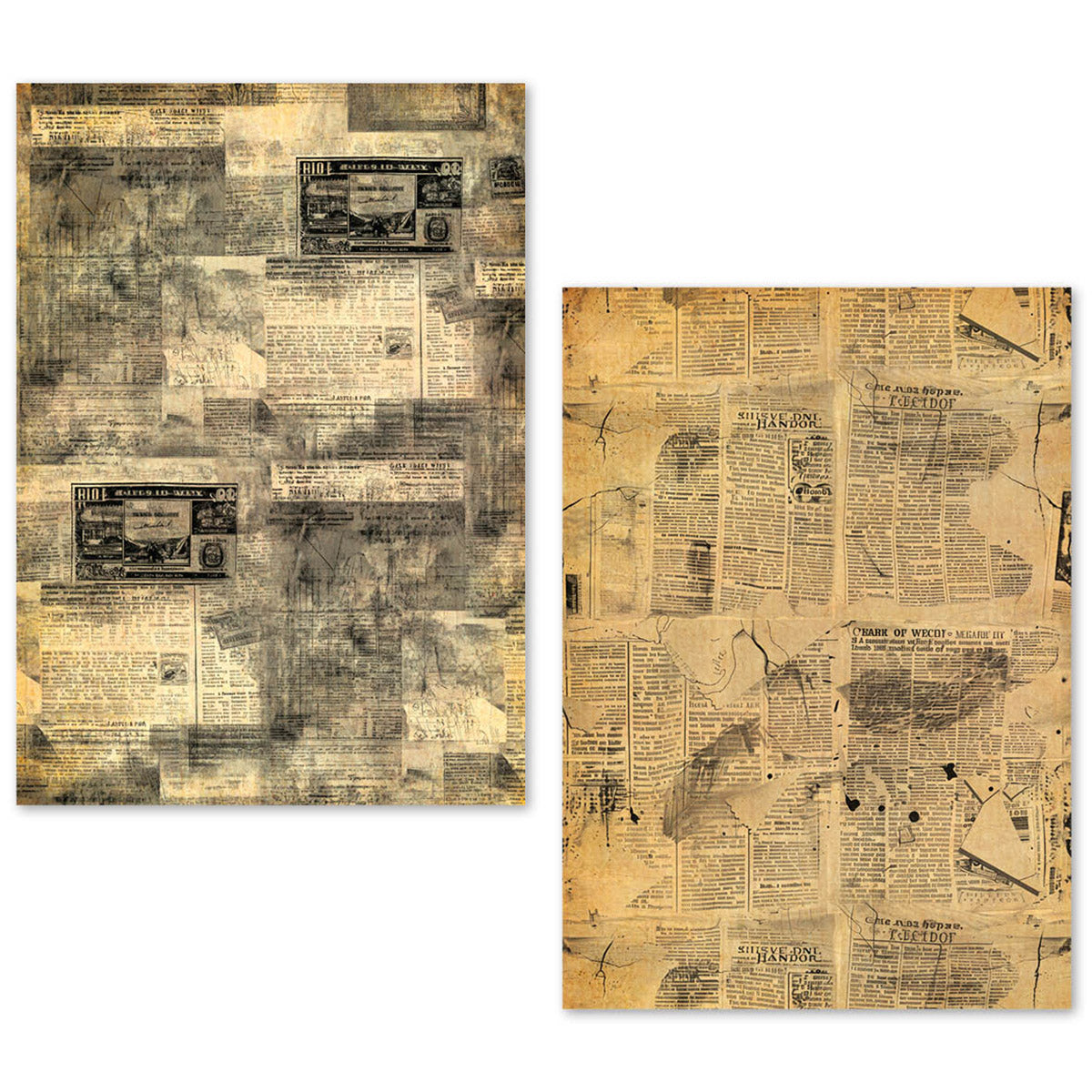 Ciao Bella LuMania NEWSPAPERS A5 Tissue Paper Set - 24 Sheets #ME003