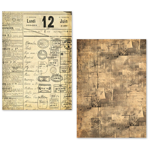 Ciao Bella LuMania NEWSPAPERS A5 Tissue Paper Set - 24 Sheets #ME003