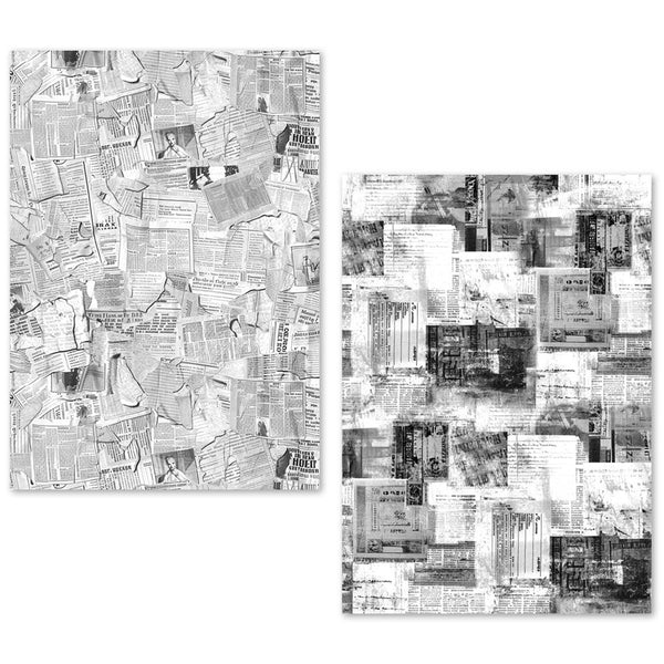Ciao Bella LuMania NEWSPAPERS A5 Tissue Paper Set - 24 Sheets #ME003