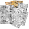 Ciao Bella LuMania NEWSPAPERS A5 Tissue Paper Set - 24 Sheets #ME003