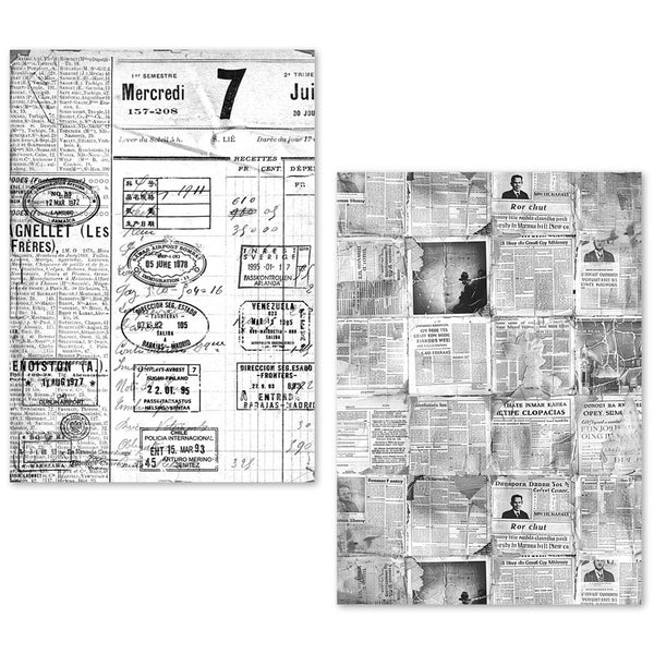 Ciao Bella LuMania NEWSPAPERS A5 Tissue Paper Set - 24 Sheets #ME003