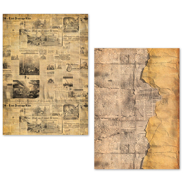 Ciao Bella LuMania NEWSPAPERS A5 Tissue Paper Set - 24 Sheets #ME003
