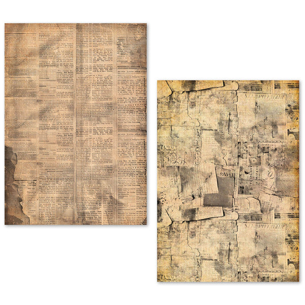 Ciao Bella LuMania NEWSPAPERS A5 Tissue Paper Set - 24 Sheets #ME003