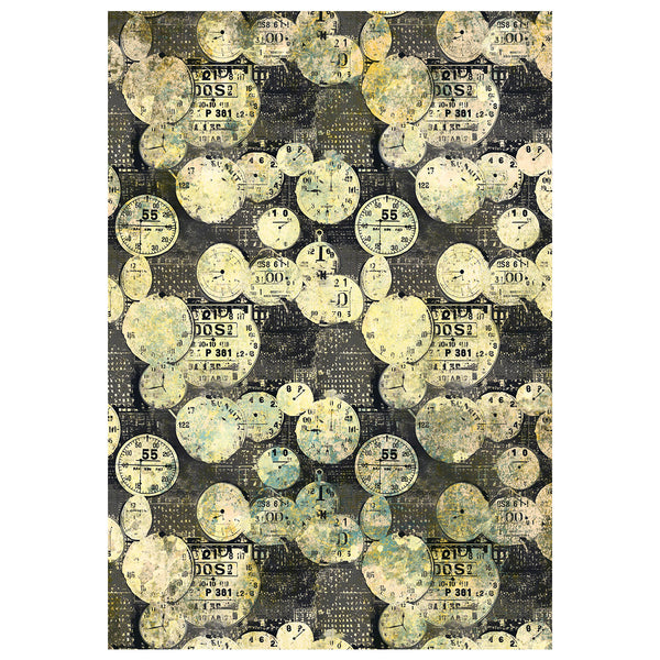 Ciao Bella LuMania TIME CAPSULE A4 Mixed Media Decoupage Rice Paper - 4 Sheets #MF001