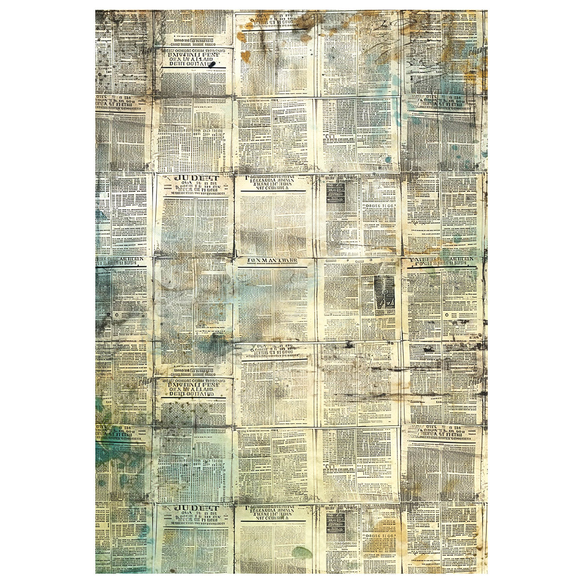 Ciao Bella LuMania TIME CAPSULE A4 Mixed Media Decoupage Rice Paper - 4 Sheets #MF001