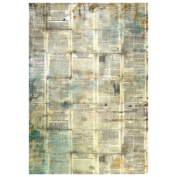 Ciao Bella LuMania TIME CAPSULE A4 Mixed Media Decoupage Rice Paper - 4 Sheets #MF001