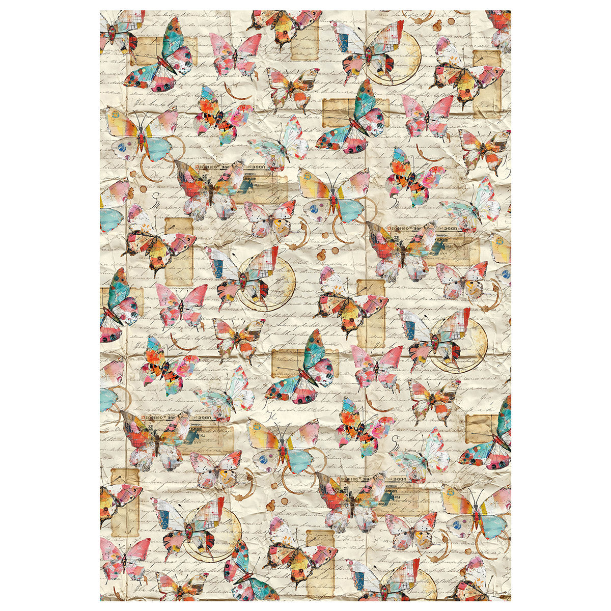 Ciao Bella LuMania QUINTESSENTIAL A4 Mixed Media Decoupage Rice Paper - 4 Sheets #MF003