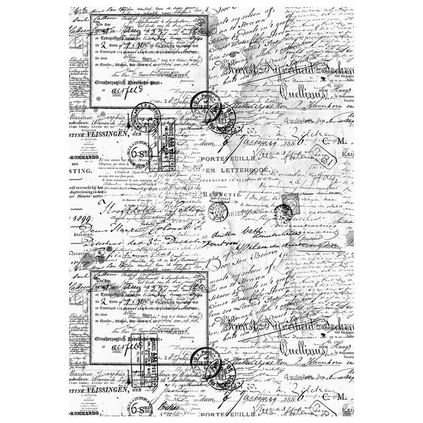 Ciao Bella LuMania MEANINGFUL MEMORIES A4 Mixed Media Decoupage Rice Paper - 4 Sheets #MF005