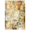 Ciao Bella LuMania JOURNEY AHEAD A4 Mixed Media Decoupage Rice Paper - 4 Sheets #MF006