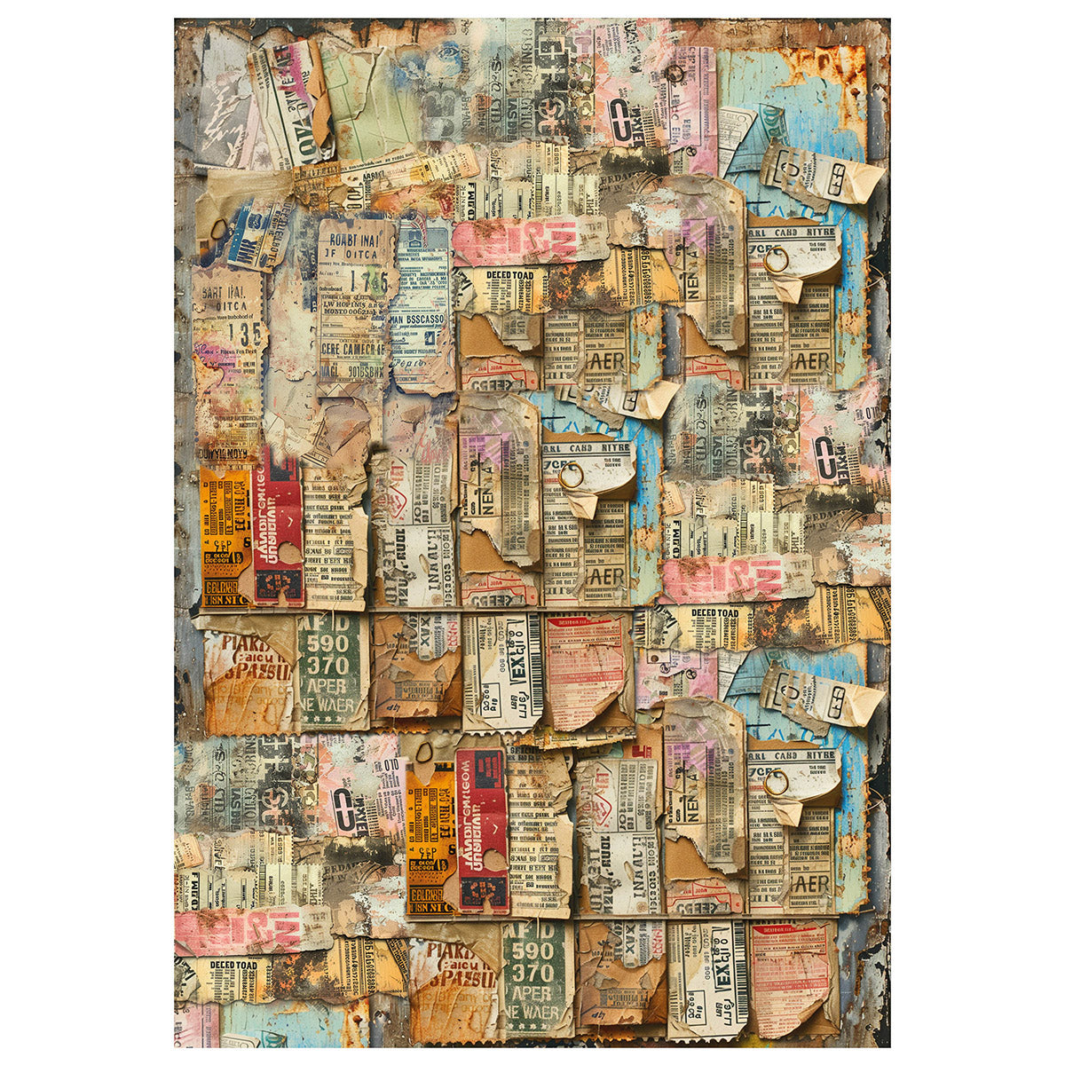 Ciao Bella LuMania JOURNEY AHEAD A4 Mixed Media Decoupage Rice Paper - 4 Sheets #MF006