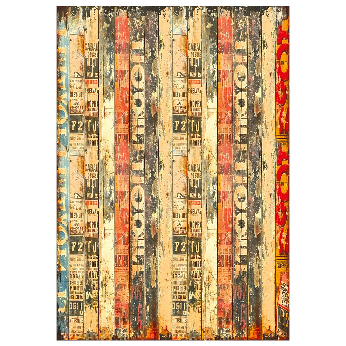 Ciao Bella LuMania JOURNEY AHEAD A4 Mixed Media Decoupage Rice Paper - 4 Sheets #MF006