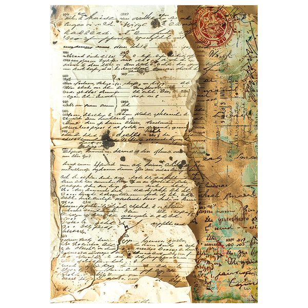 Ciao Bella LuMania JOURNEY AHEAD A4 Mixed Media Decoupage Rice Paper - 4 Sheets #MF006