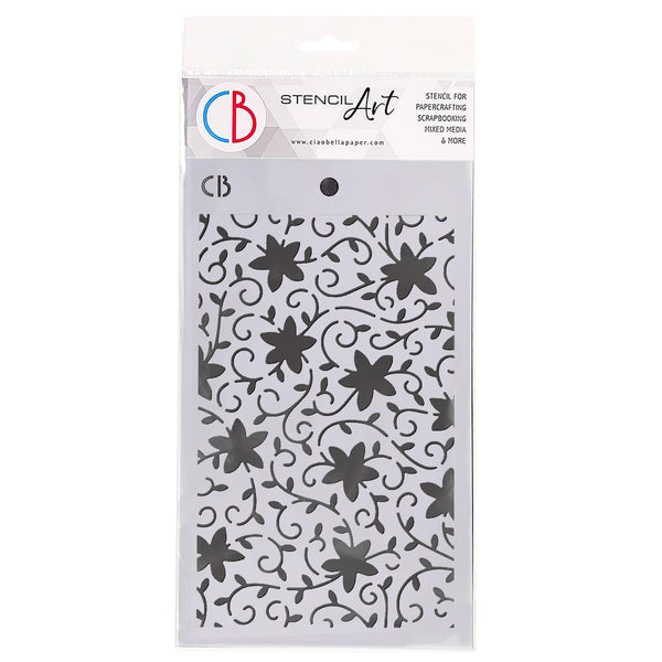 Ciao Bella TIMELESS MOMENTS - CORINTH Texture Stencil 5" x 8" #MS064