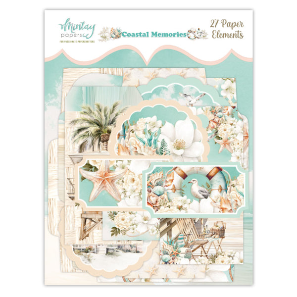 Mintay COASTAL MEMORIES Paper ELEMENTS 27 Pieces #MT-COA-LSCE