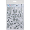 PRE-ORDER Ciao Bella Cabinet of Curiosities BUJO HOUSE PLANTS Clear Stamp Set 6"x8" #PS8012