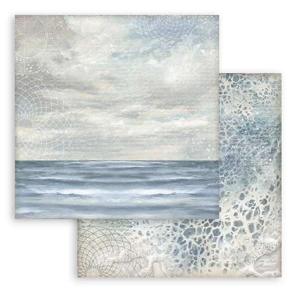 Stamperia SILENT SEA MAXI BACKGROUND SELECTION 12x12 Double Faced Scrapbook Paper 10 PCS+Bonus #SBBL170