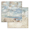 Stamperia SILENT SEA MAXI BACKGROUND SELECTION 12x12 Double Faced Scrapbook Paper 10 PCS+Bonus #SBBL170