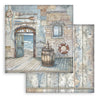 Stamperia SILENT SEA 8X8 Double Faced Paper 10 Sheets + Bonus #SBBS125