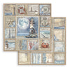 Stamperia SILENT SEA 8X8 Double Faced Paper 10 Sheets + Bonus #SBBS125