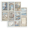Stamperia SILENT SEA 8X8 Double Faced Paper 10 Sheets + Bonus #SBBS125