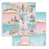 Stamperia CANDY CHRISTMAS 8X8 Double Faced Paper 10 Sheets + Bonus #SBBS129