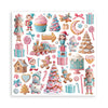 Stamperia CANDY CHRISTMAS 8X8 Double Faced Paper 10 Sheets + Bonus #SBBS129