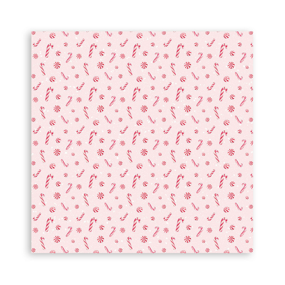 Stamperia CANDY CHRISTMAS 12x12 Single Sided Scrapbook Paper 22 pcs #SBBXLB27