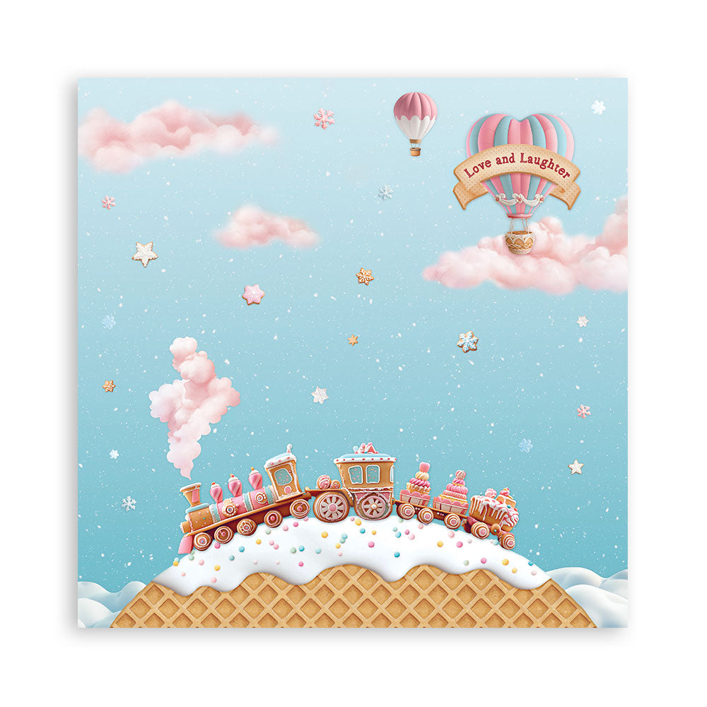 Stamperia CANDY CHRISTMAS 12x12 Single Sided Scrapbook Paper 22 pcs #SBBXLB27