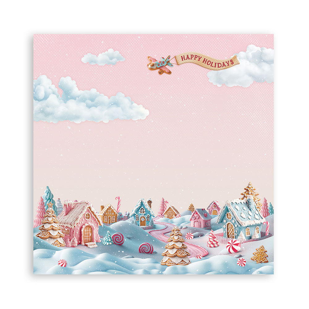 Stamperia CANDY CHRISTMAS 12x12 Single Sided Scrapbook Paper 22 pcs #SBBXLB27
