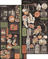 G45 Graphic 45 GHOSTLY GREETINGS Halloween Sticker Set #4503076