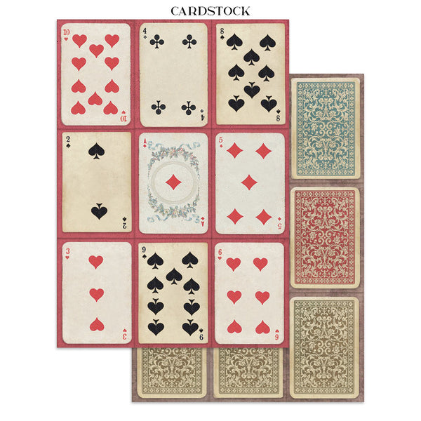 Stamperia ALICE IN CHRISTMAS A4 Junk Journal Stickers Cut outs Backgrounds #SBJK03
