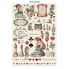 Stamperia ALICE IN CHRISTMAS A4 Junk Journal Stickers Cut outs Backgrounds #SBJK03