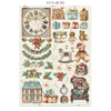 Stamperia ALICE IN CHRISTMAS A4 Junk Journal Stickers Cut outs Backgrounds #SBJK03