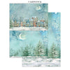 Stamperia ALICE IN CHRISTMAS A4 Junk Journal Stickers Cut outs Backgrounds #SBJK03