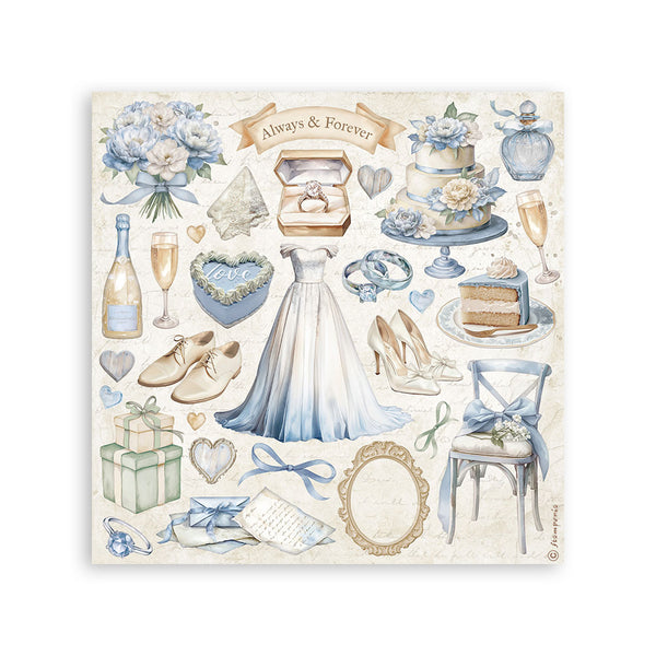 Stamperia TIMELESS STICKERS 4 Sheets #SBSTK02