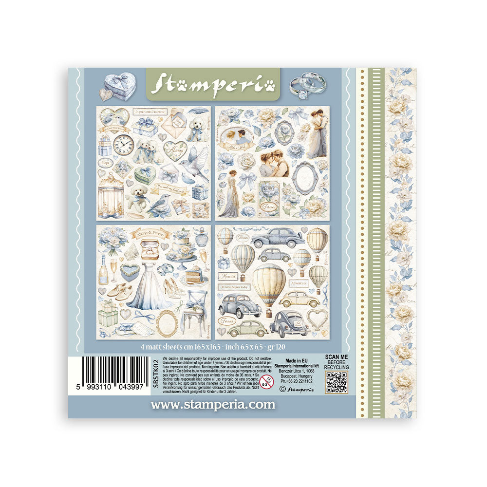 Stamperia TIMELESS STICKERS 4 Sheets #SBSTK02