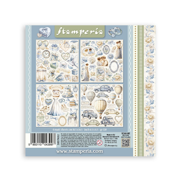 Stamperia TIMELESS STICKERS 4 Sheets #SBSTK02
