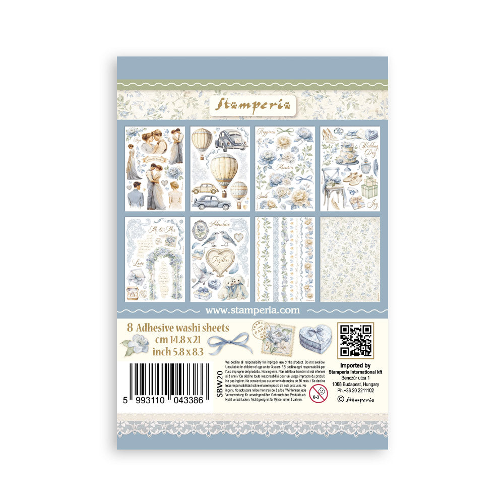 Stamperia TIMELESS Washi Pad 8 Sheets A5 #SBW20