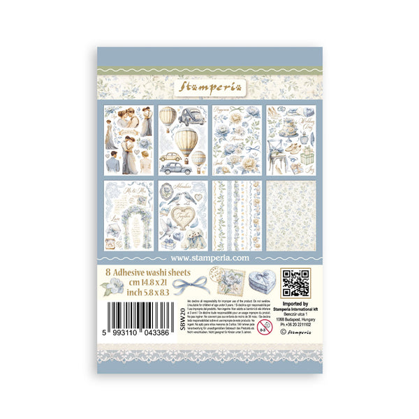 Stamperia TIMELESS Washi Pad 8 Sheets A5 #SBW20