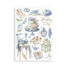 Stamperia TIMELESS Washi Pad 8 Sheets A5 #SBW20