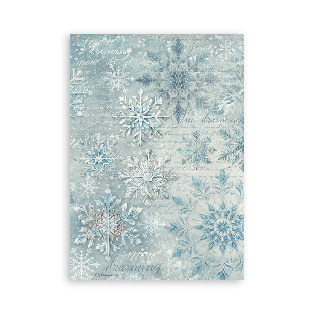 Stamperia THE OWL'S HOUSE Christmas Washi Pad 8 Sheets A5 #SBW23