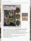 Decor Moulds Shimmering Holiday Ornaments packaging with samples on a white background