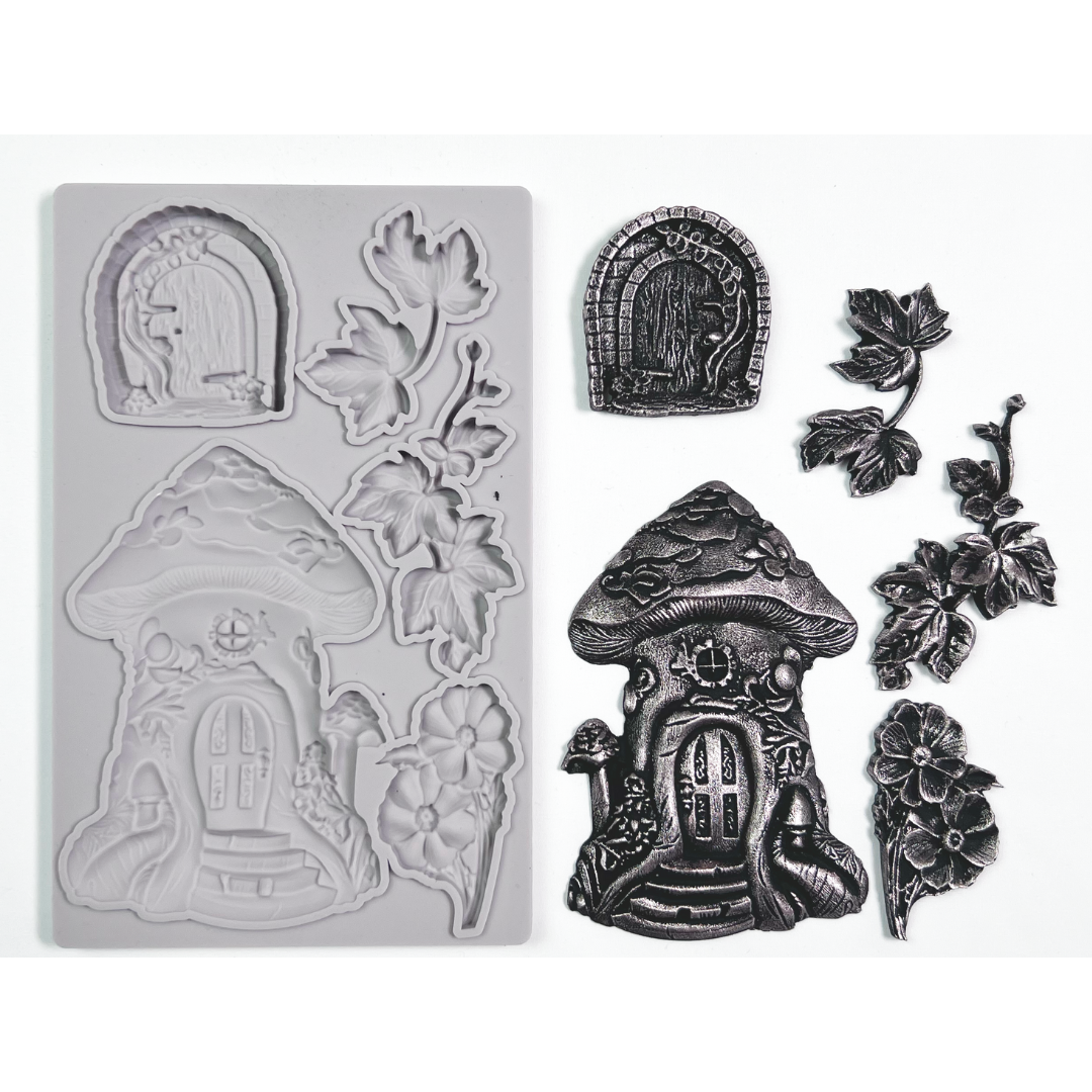 Decoupage Queen TOADSTOOL HOUSE Silicone Moulds 5