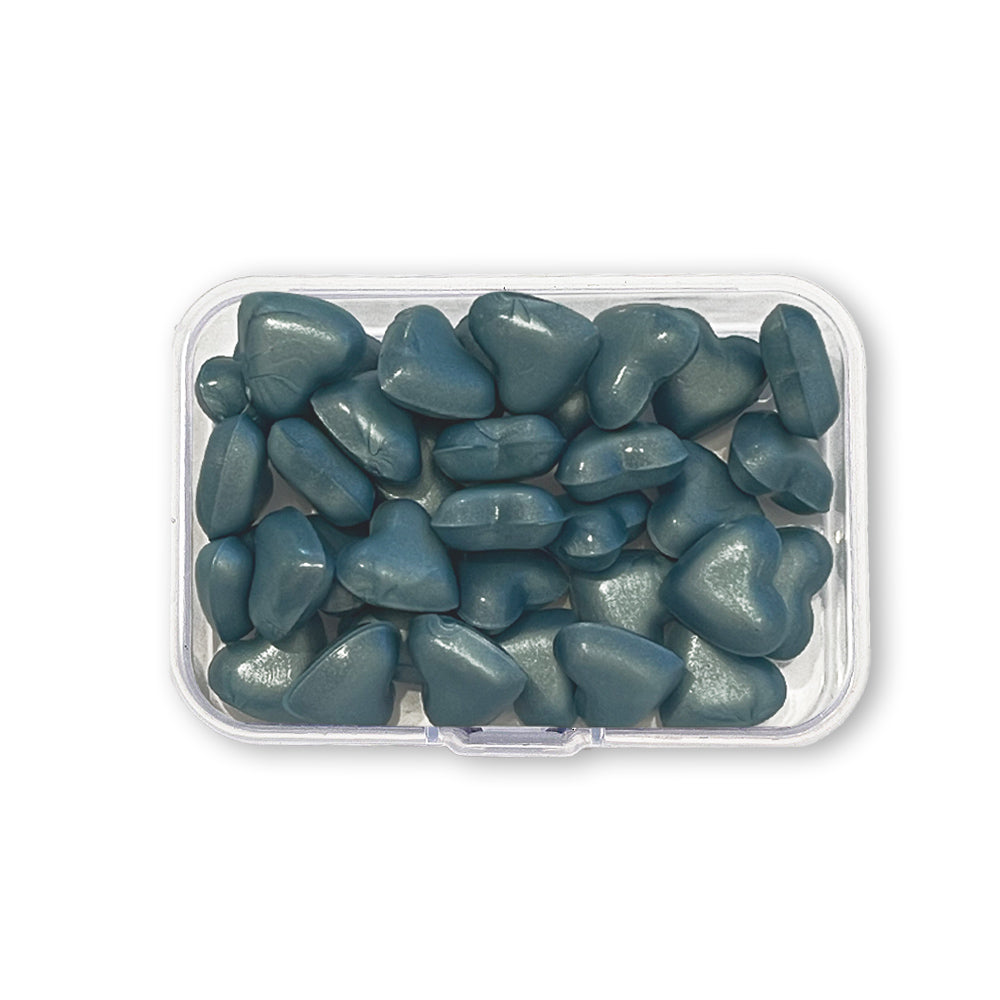 Stamperia WAX and SEALS Collection - PEARL BLUE Heart Shape Wax Refill 20 grams #WAXC15