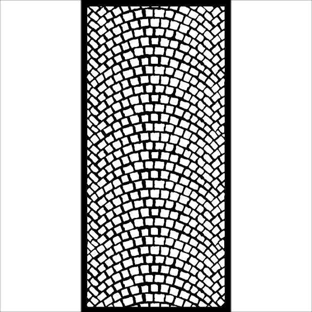 Stamperia Lady Vagabond Lifestyle COBBLESTONE Stencil 12X25 cm #KSTDL52