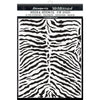 Stamperia Mix Media Art SAVANA ZEBRA PATTERN Stencil 20x25 cm #KSTD101