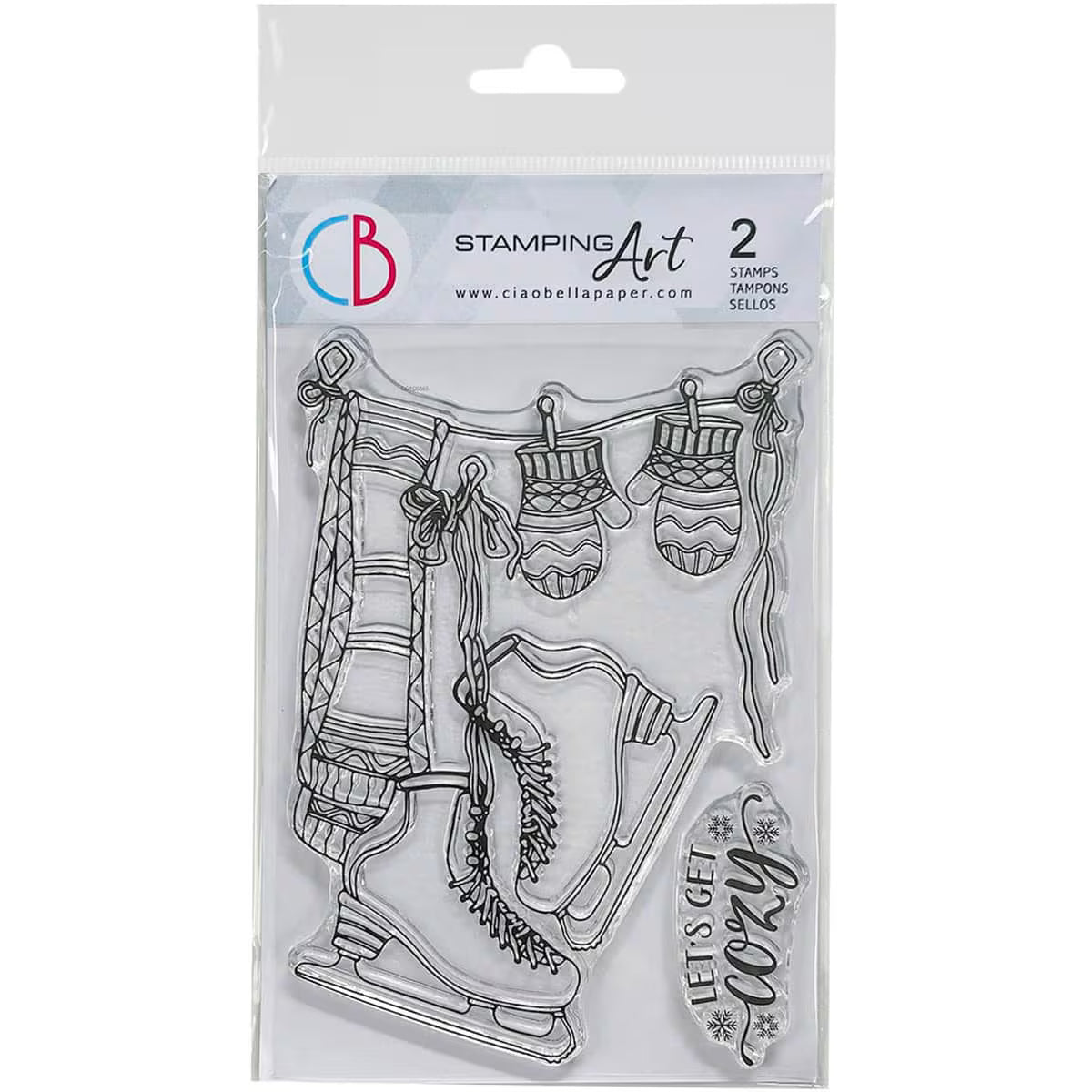 Ciao Bella LET'S GET COZY Clear Stamp Set 4x6 #PS6080